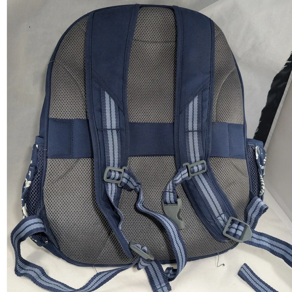 Pottery Barn Kids Navy Blue Dinosaur Skeleton Backpack
